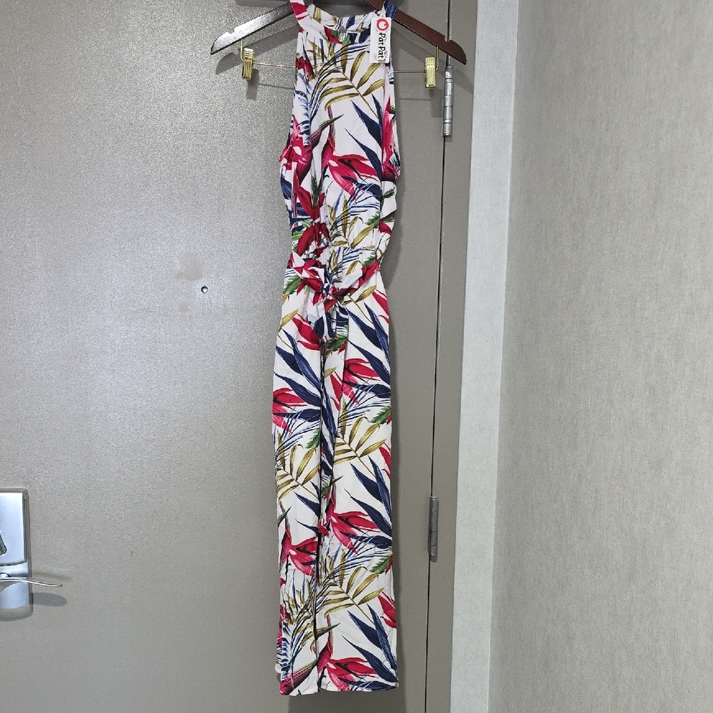 Pat Pat Floral Sleeveless Dress Womens Size Small